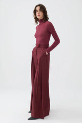 Pleated High-Waisted Pants